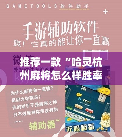 推荐一款“哈灵杭州麻将怎么样胜率大”(辅助神器)开挂详细教程