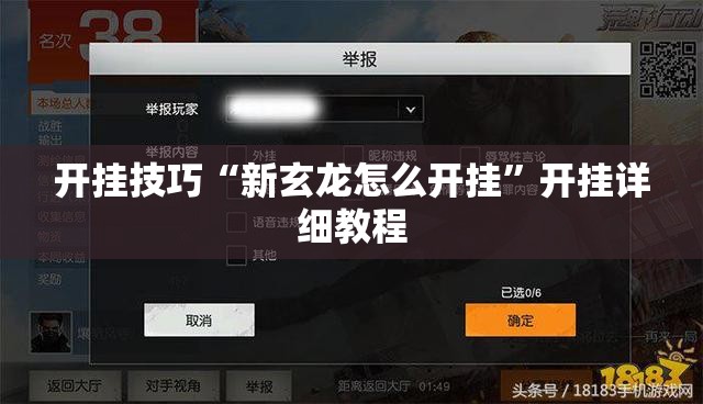 开挂技巧“新玄龙怎么开挂”开挂详细教程