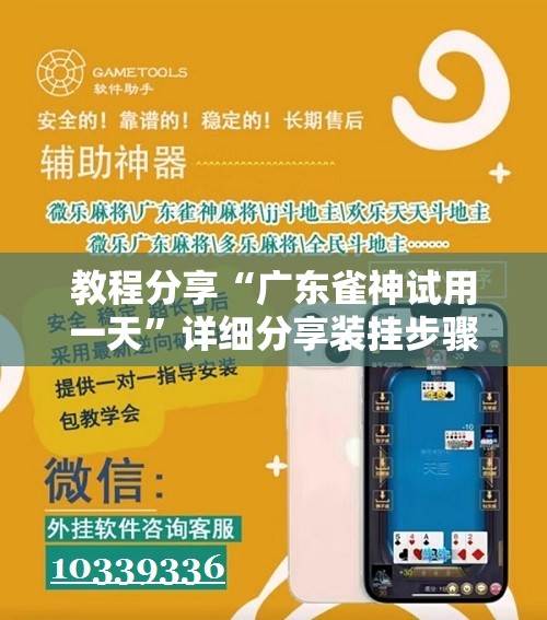 教程分享“广东雀神试用一天”详细分享装挂步骤