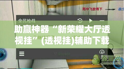 助赢神器“新荣耀大厅透视挂	”(透视挂)辅助下载教程