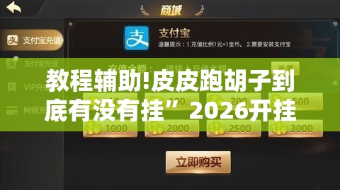 教程辅助!皮皮跑胡子到底有没有挂”2026开挂教程步骤