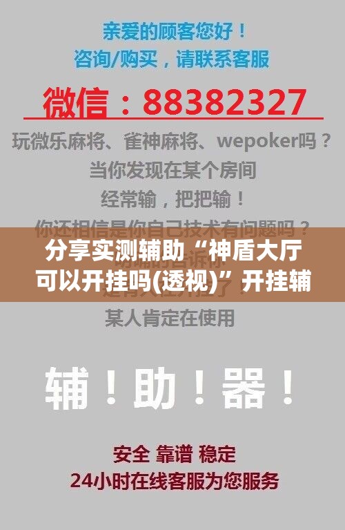 分享实测辅助“神盾大厅可以开挂吗(透视)	”开挂辅助脚本+详细开挂安装教程